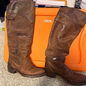 Frye Dorado Brown Boots Size 7